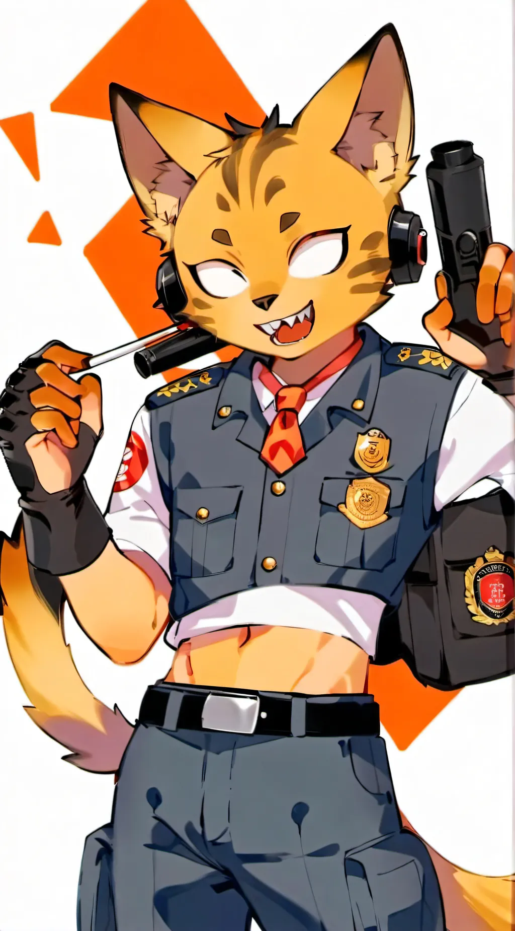 ai character: Catfeine  background