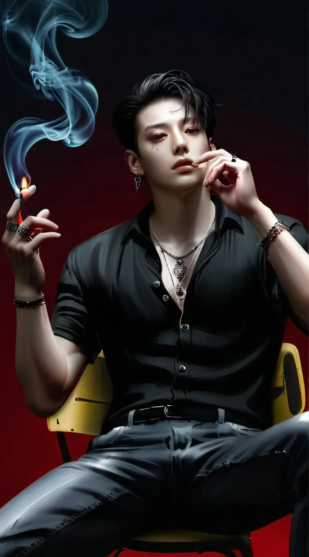 ai character: Jungkook mafia  background