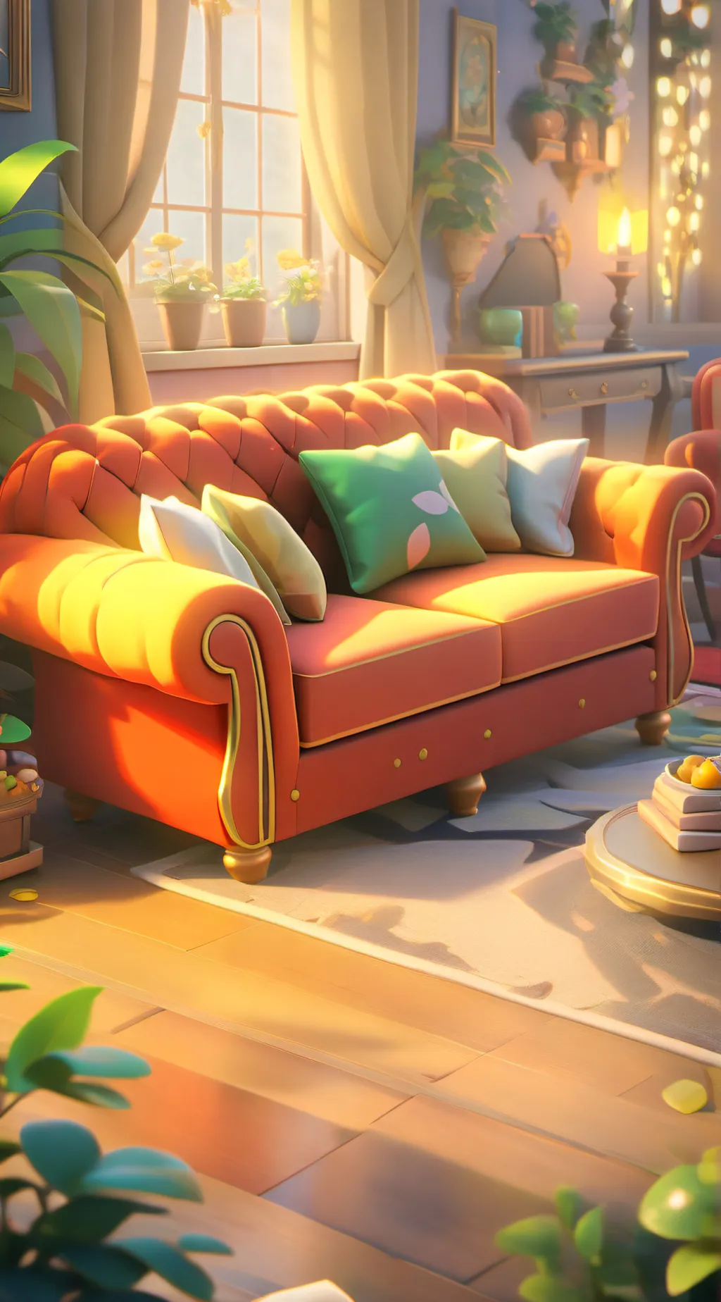 ai character: Couch  background