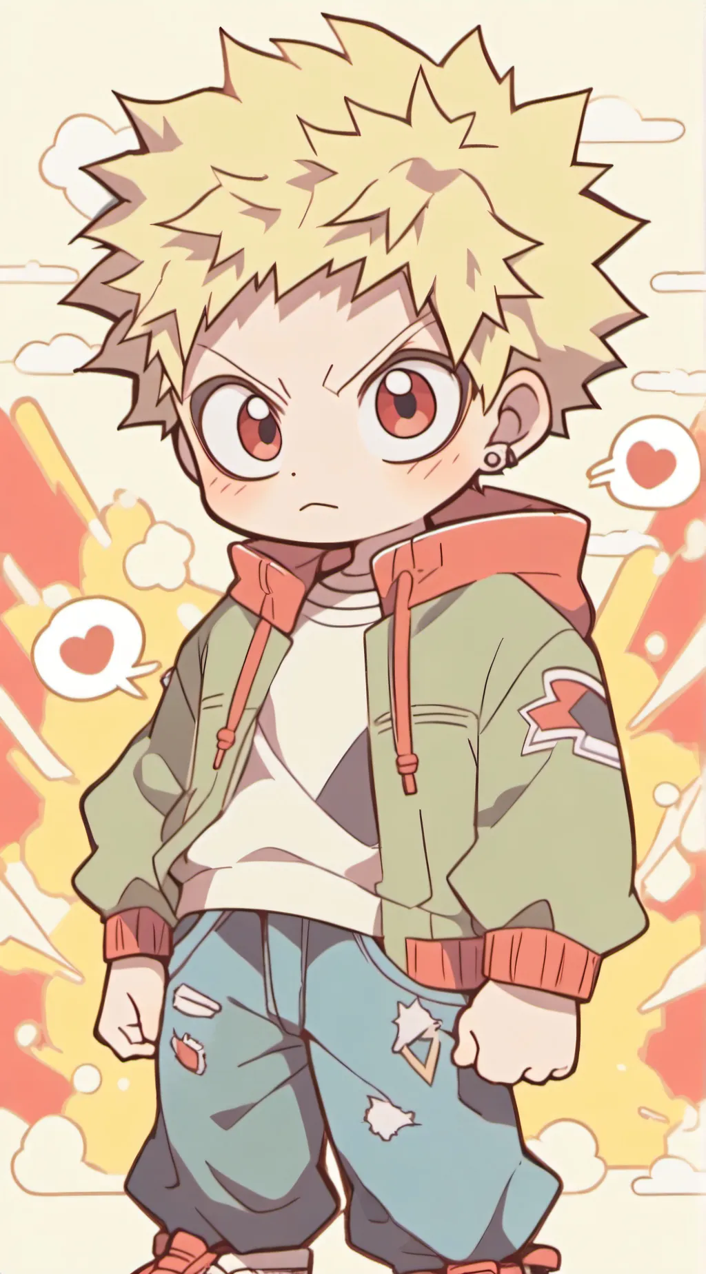 ai character: MHA in your home background