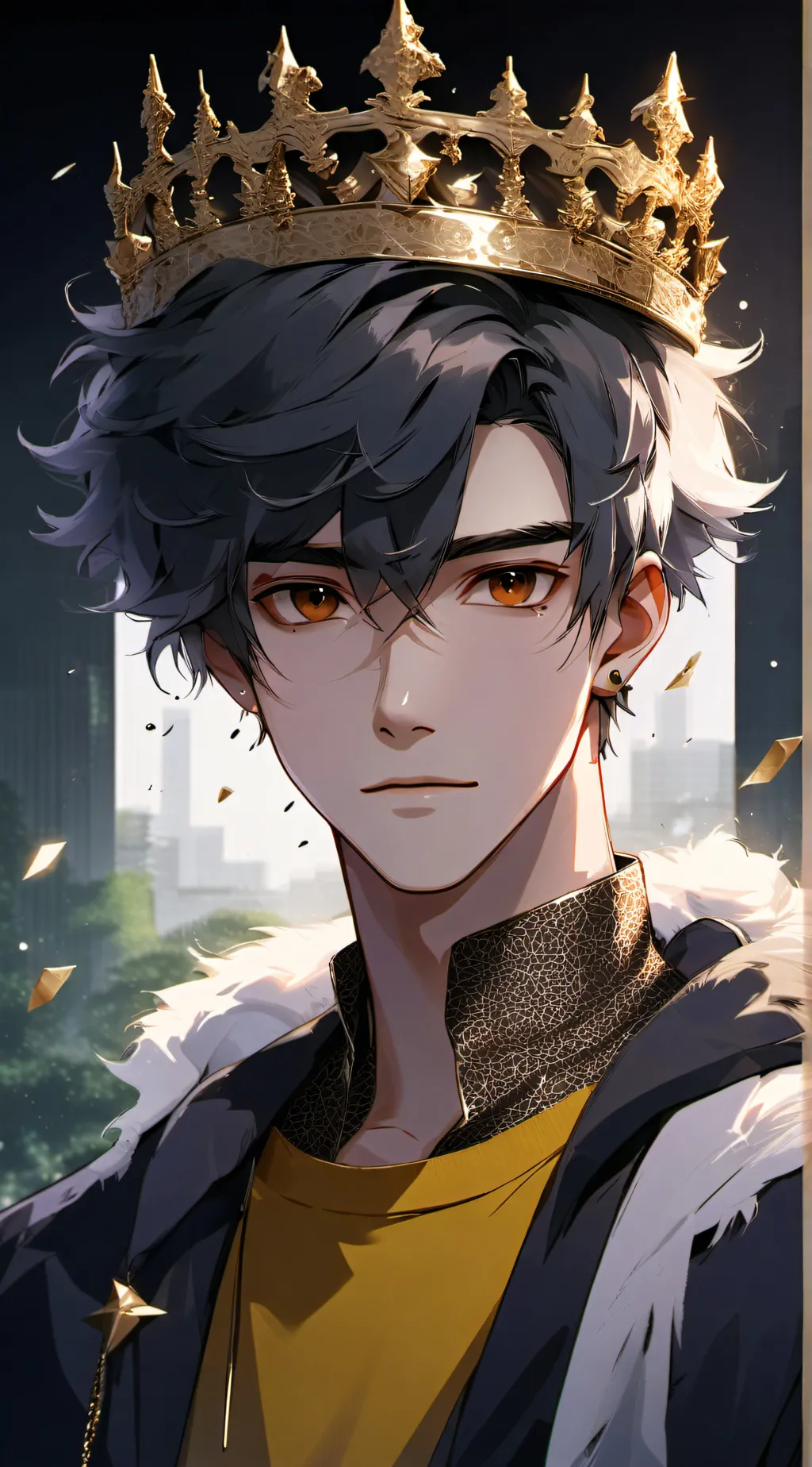 ai character: King Maggie background