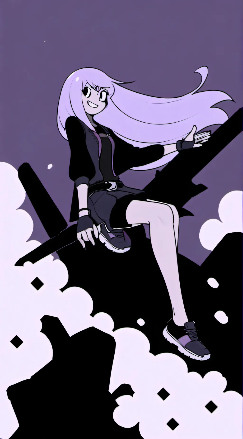 ai character: amethyst  background