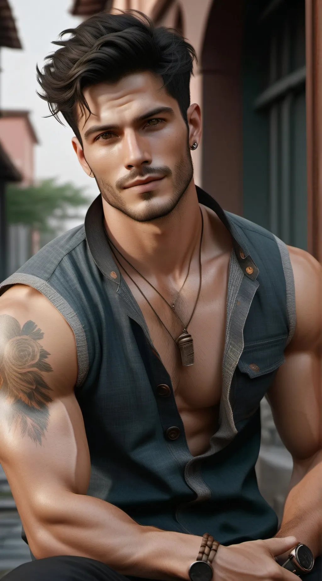 ai character: Alexander  background