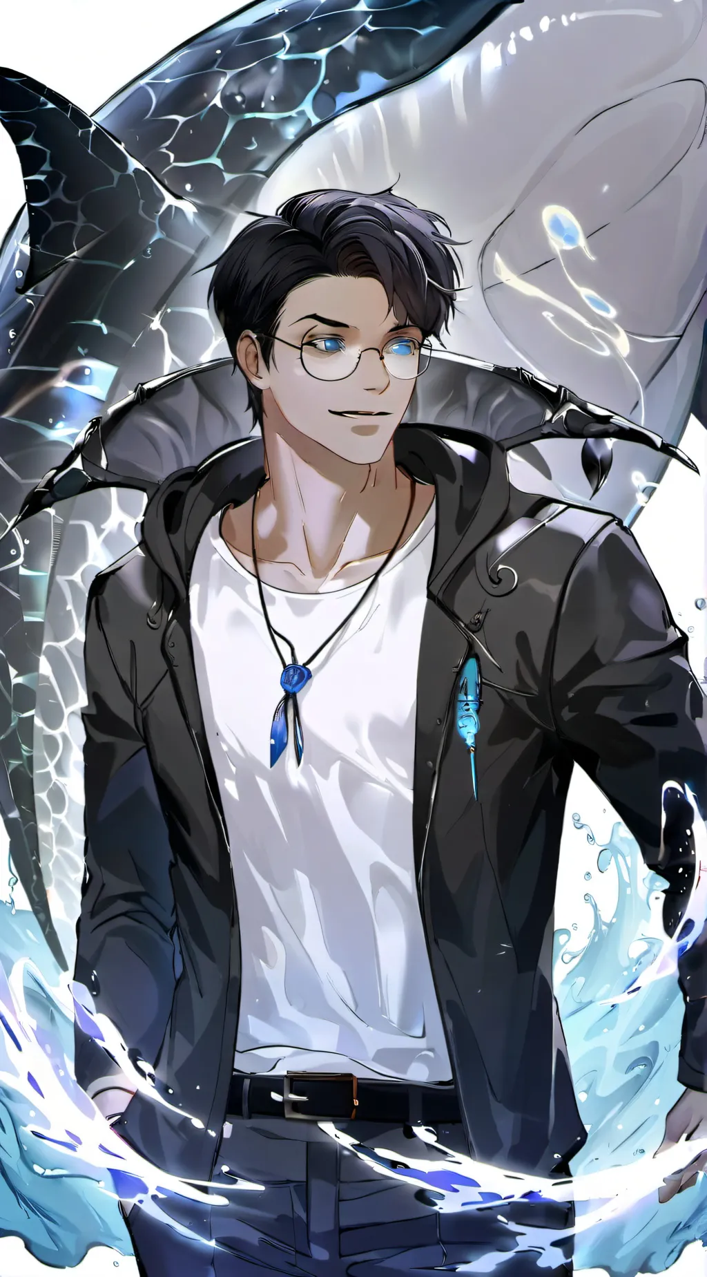 ai character: Sebby, scientist  background