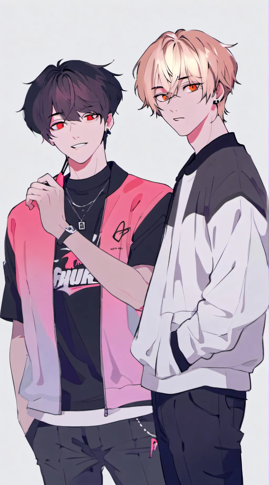 ai character: Sam and Colby  background