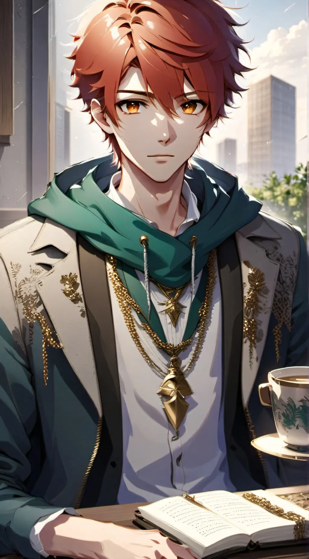 ai character: °Max°  background