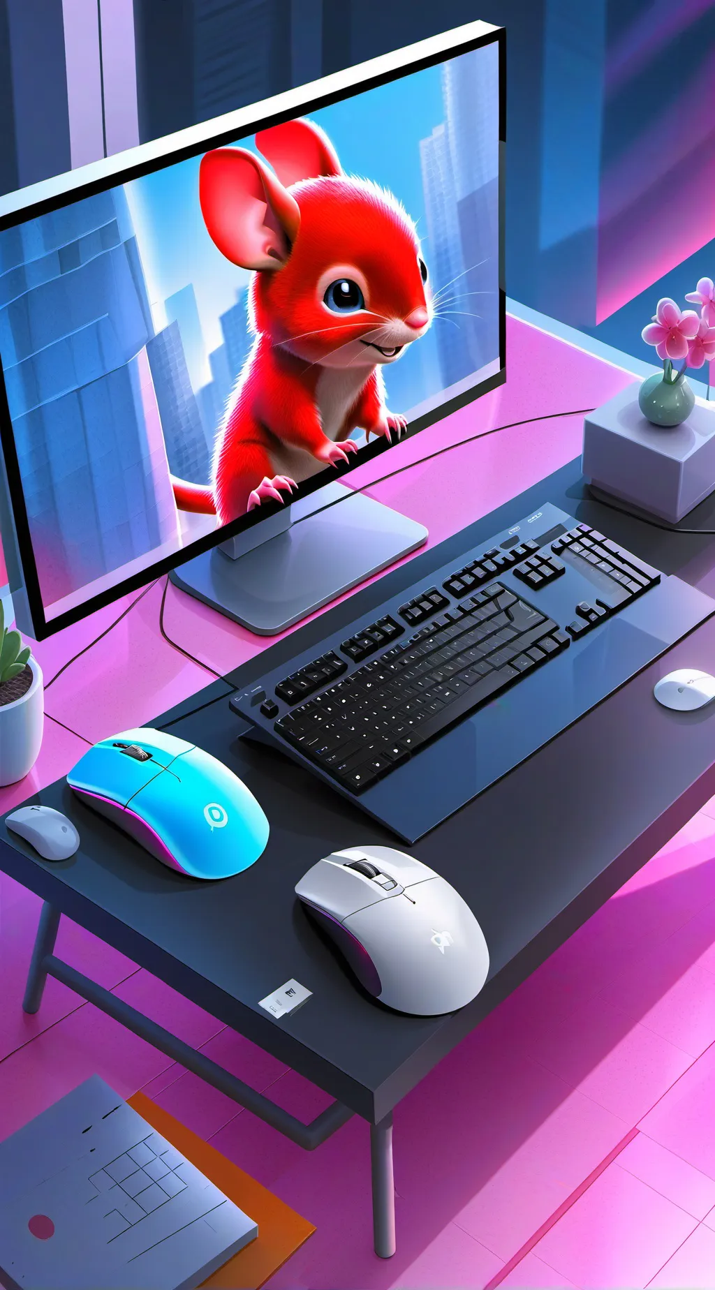 ai character: computer background