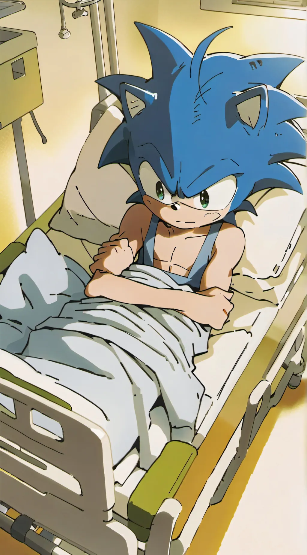 ai character: Sonic? background