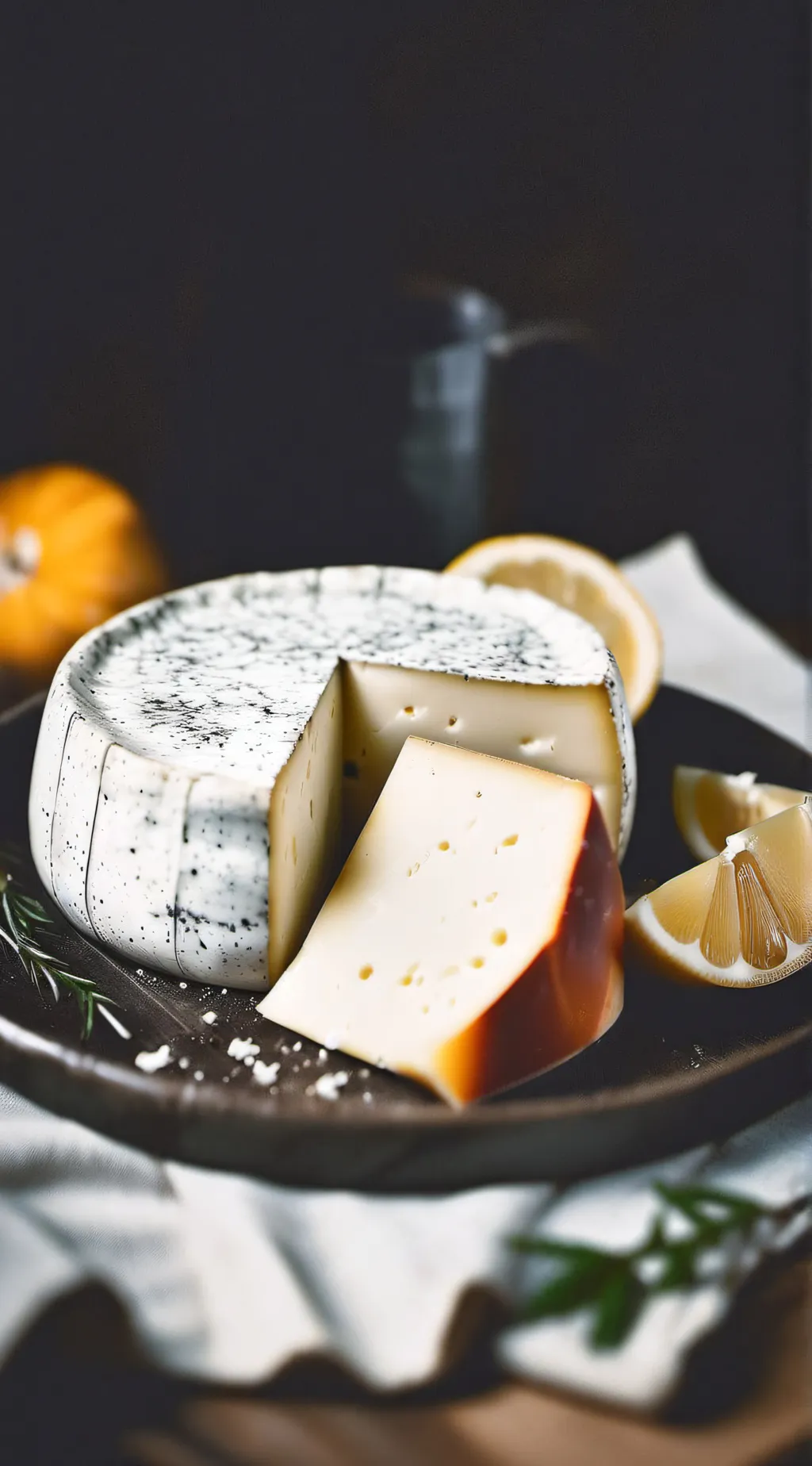 ai character: cheese background