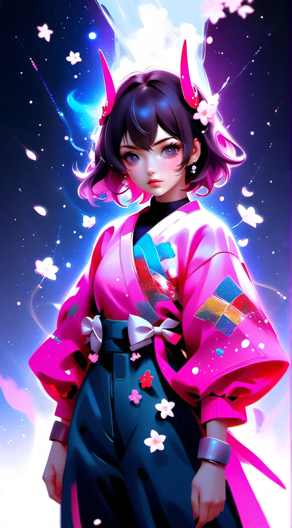 ai character: Scarlet background