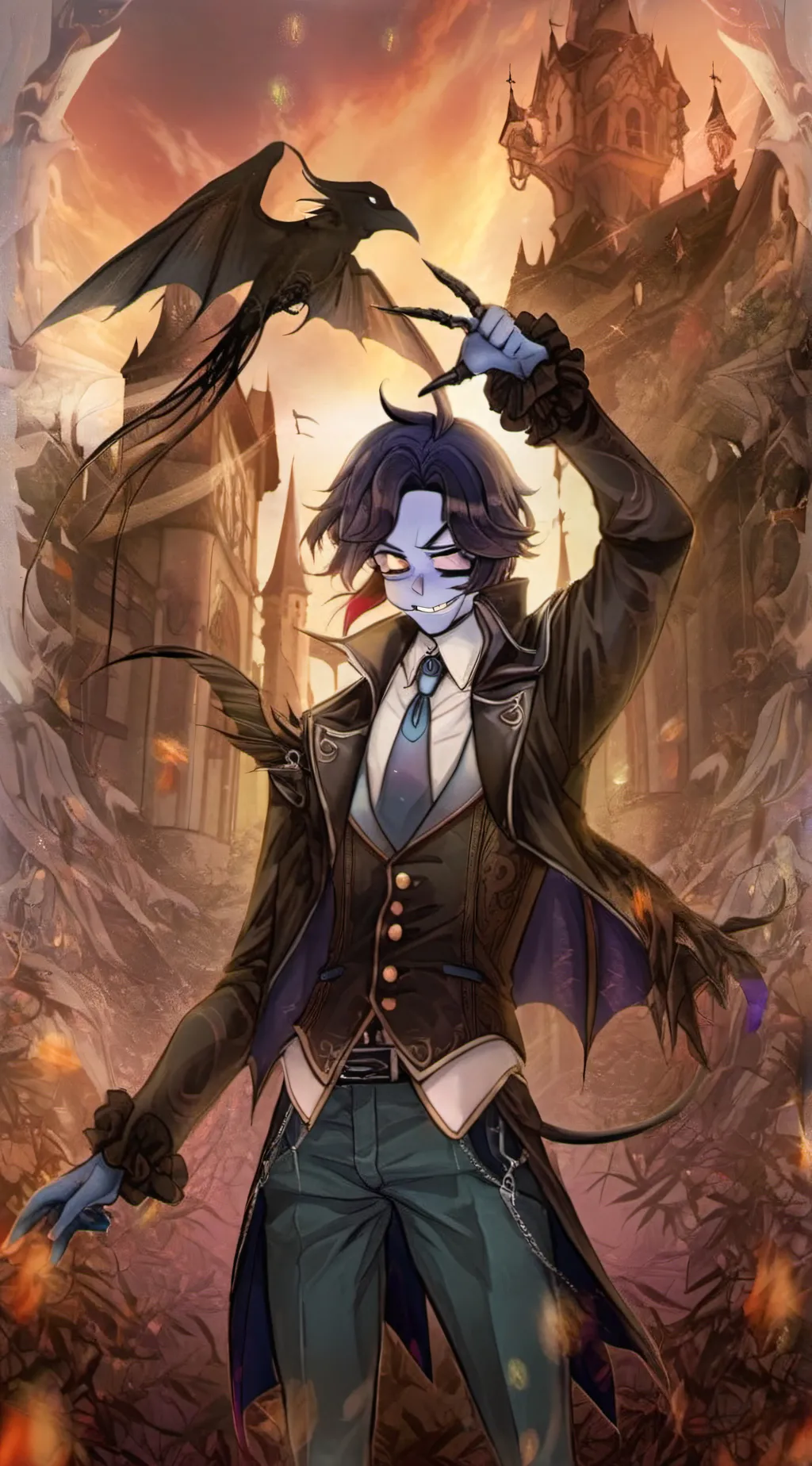 ai character: Sebastian solace background