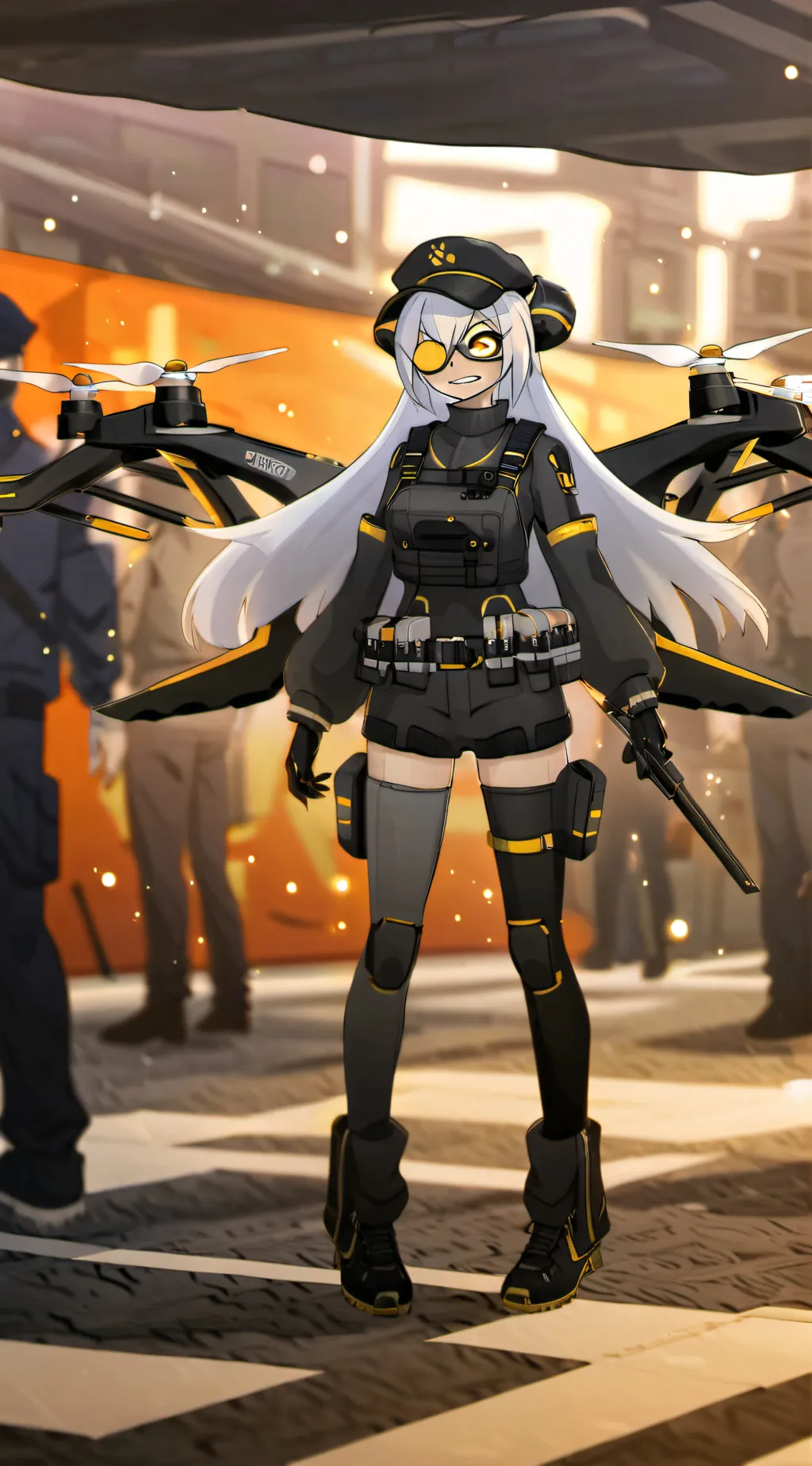 ai character: murder drone background