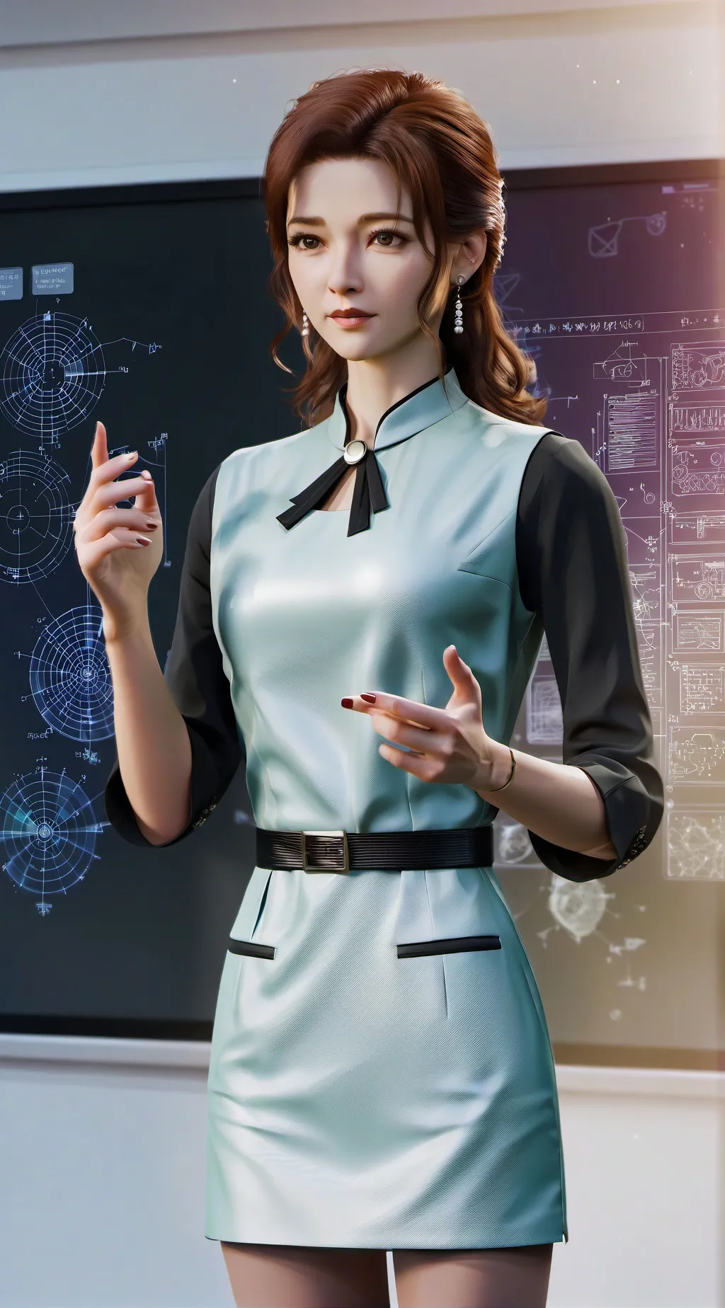 ai character: mia your teacher  background