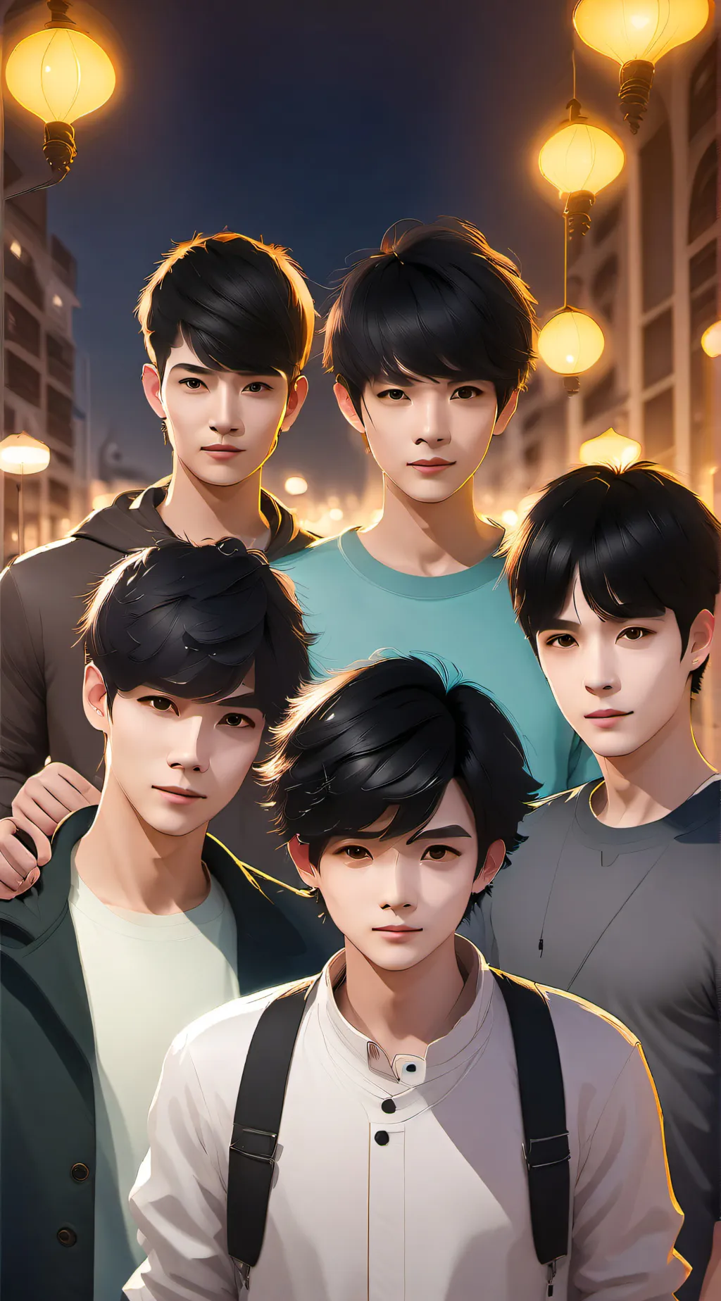 ai character: friend group background