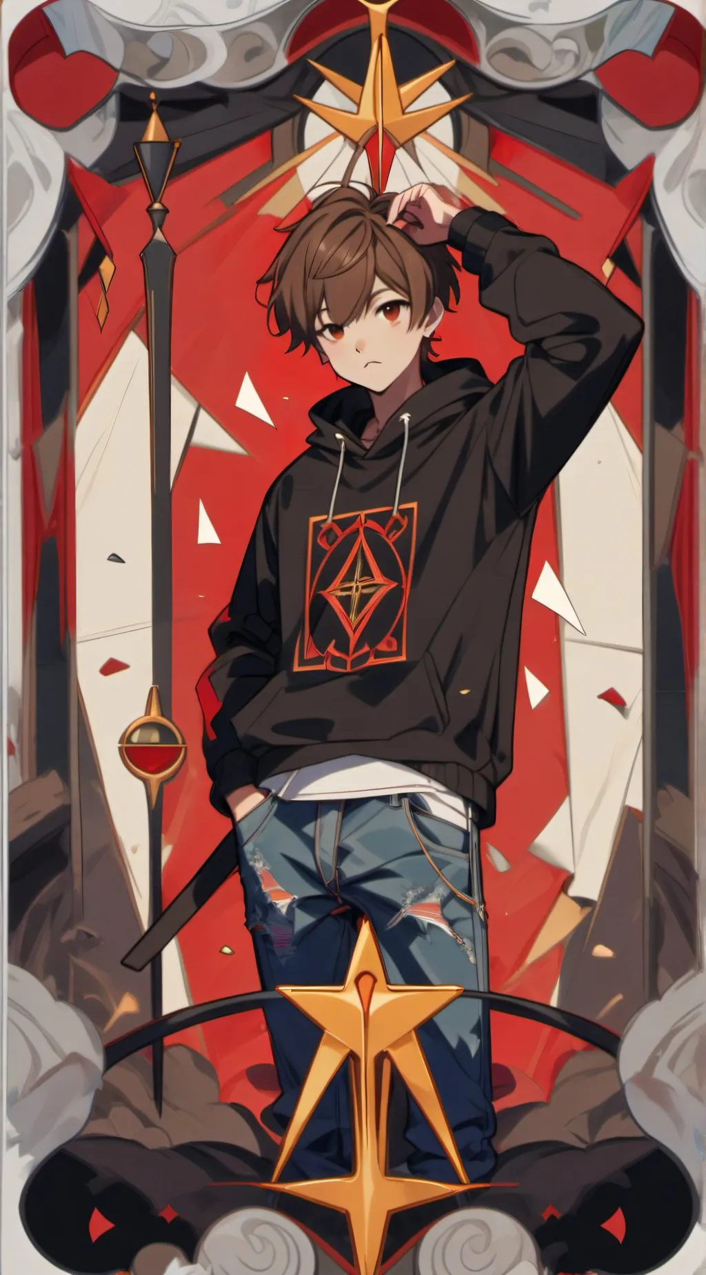 ai character: Trace background