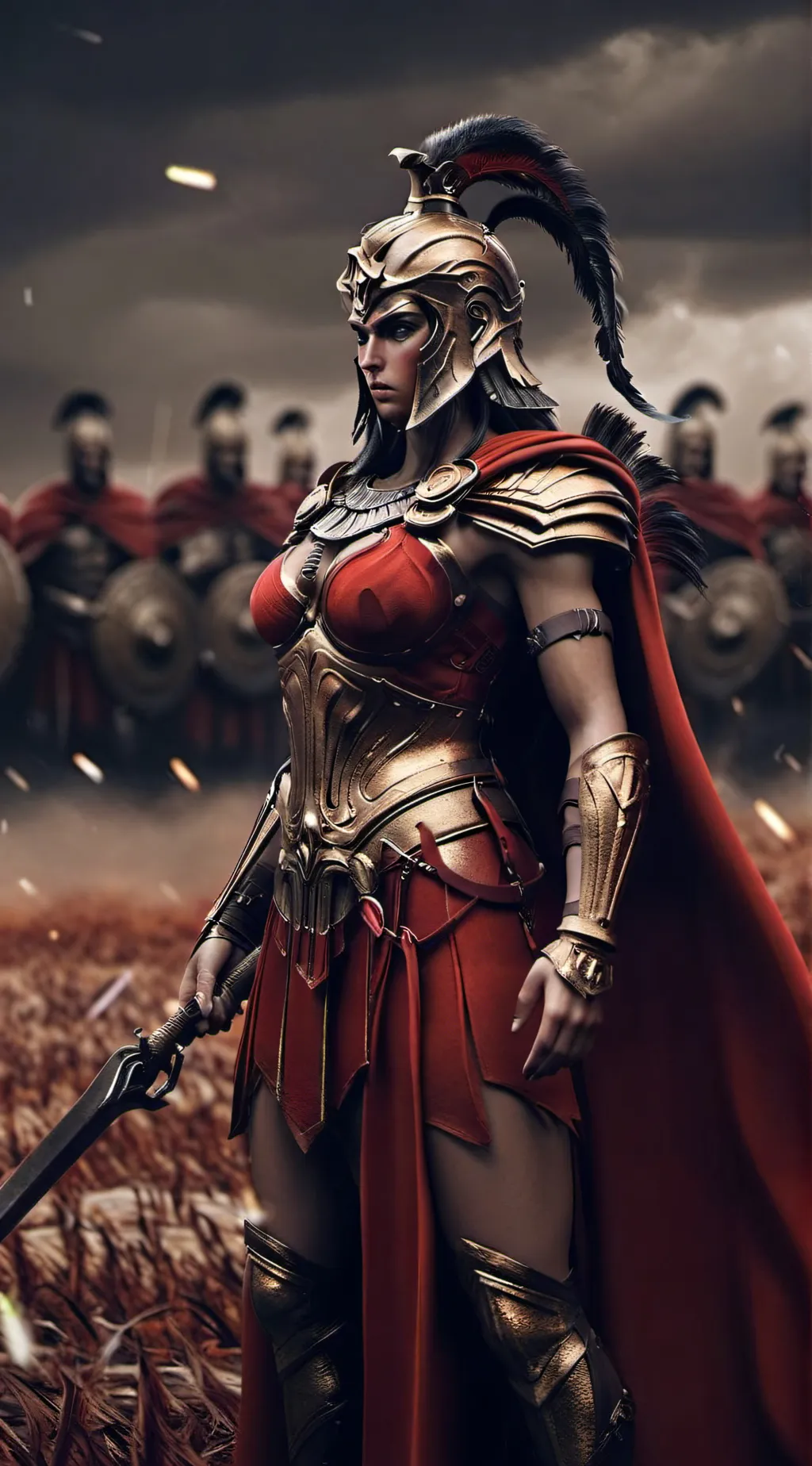 ai character: Spartan  background