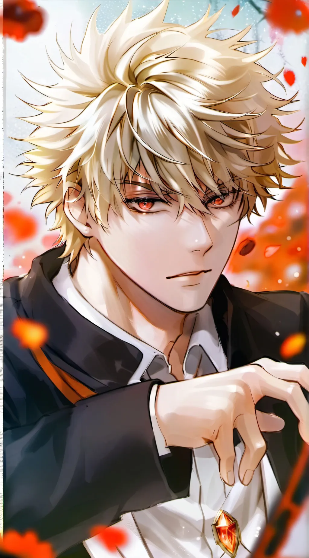ai character: Katsuki Bakugo background