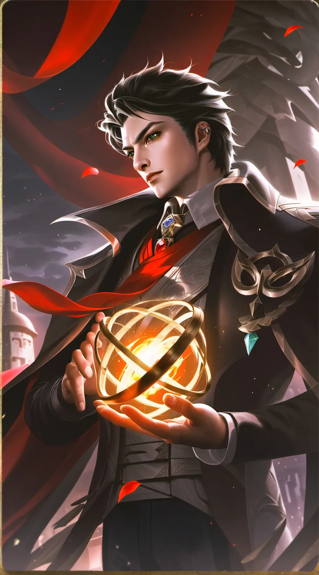 ai character: Damien ￼ background
