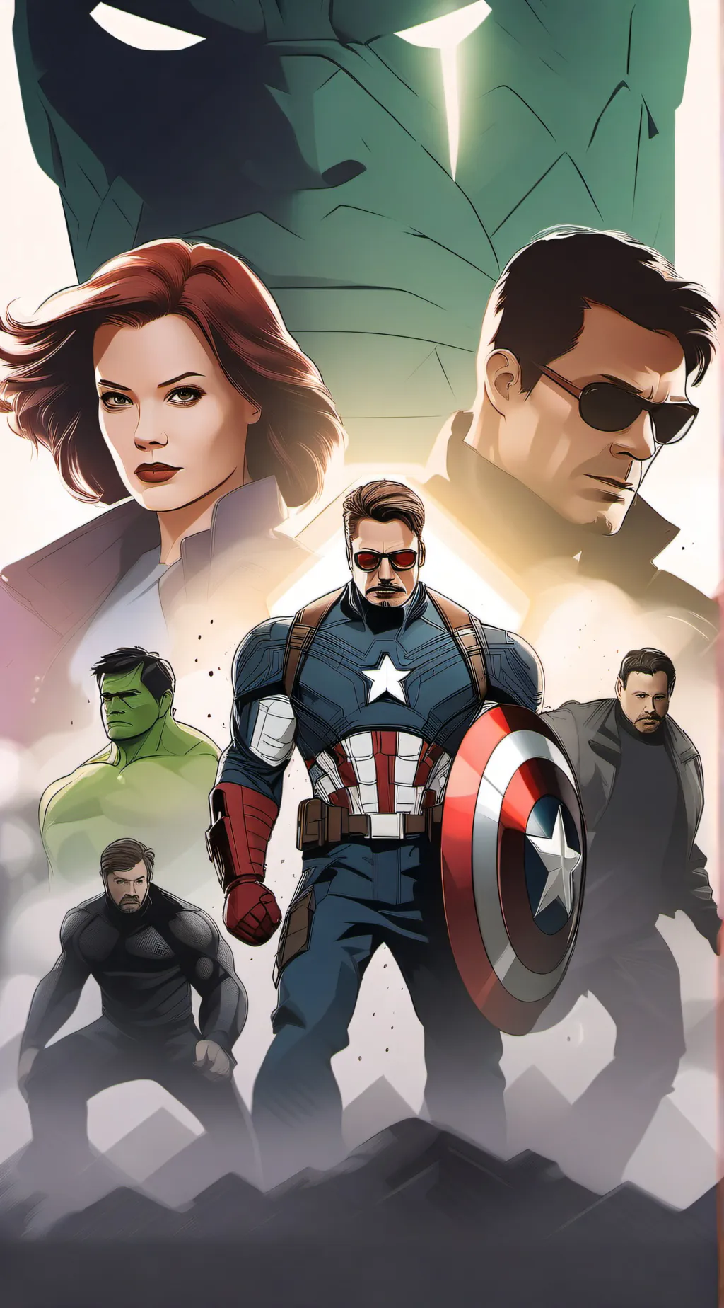 ai character: y/n x Avengers 1 background