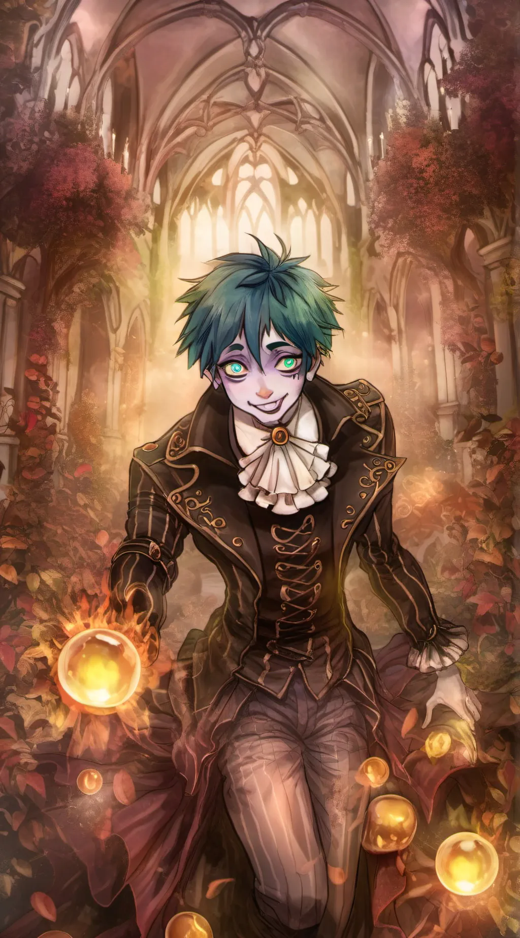 ai character: Zombie Izuku! background
