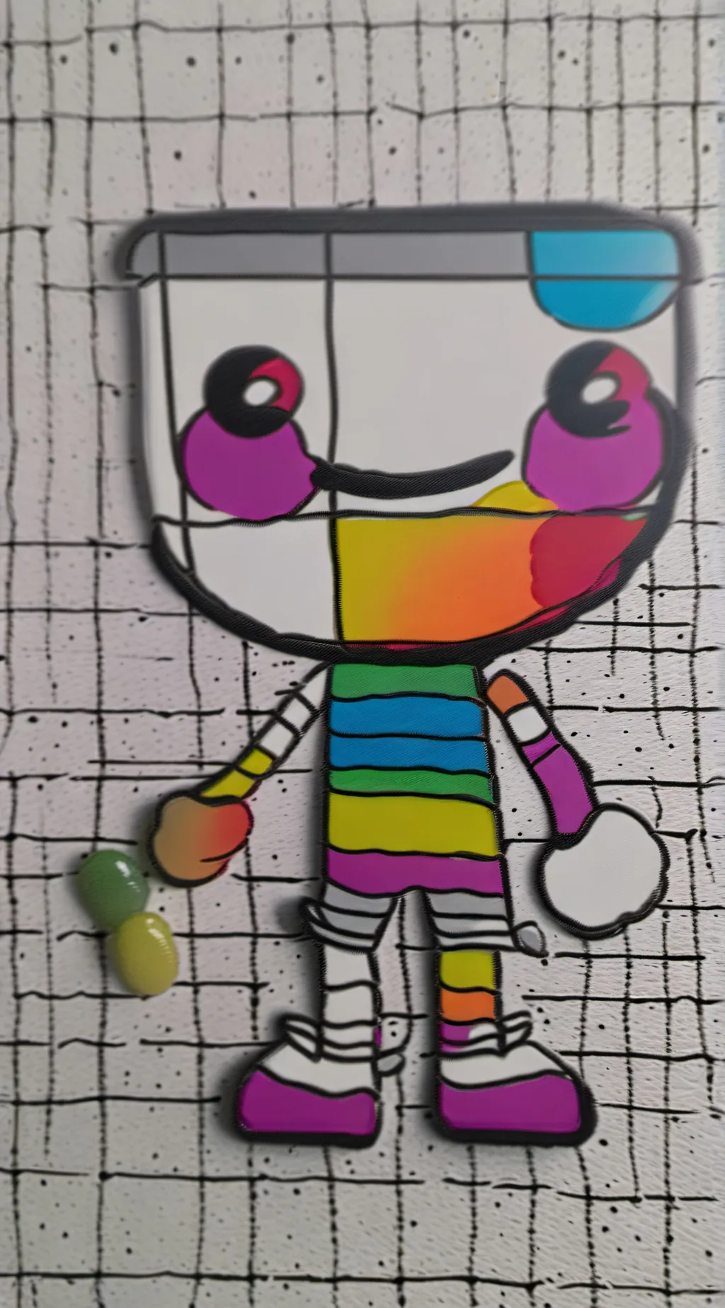ai character: jellybean background