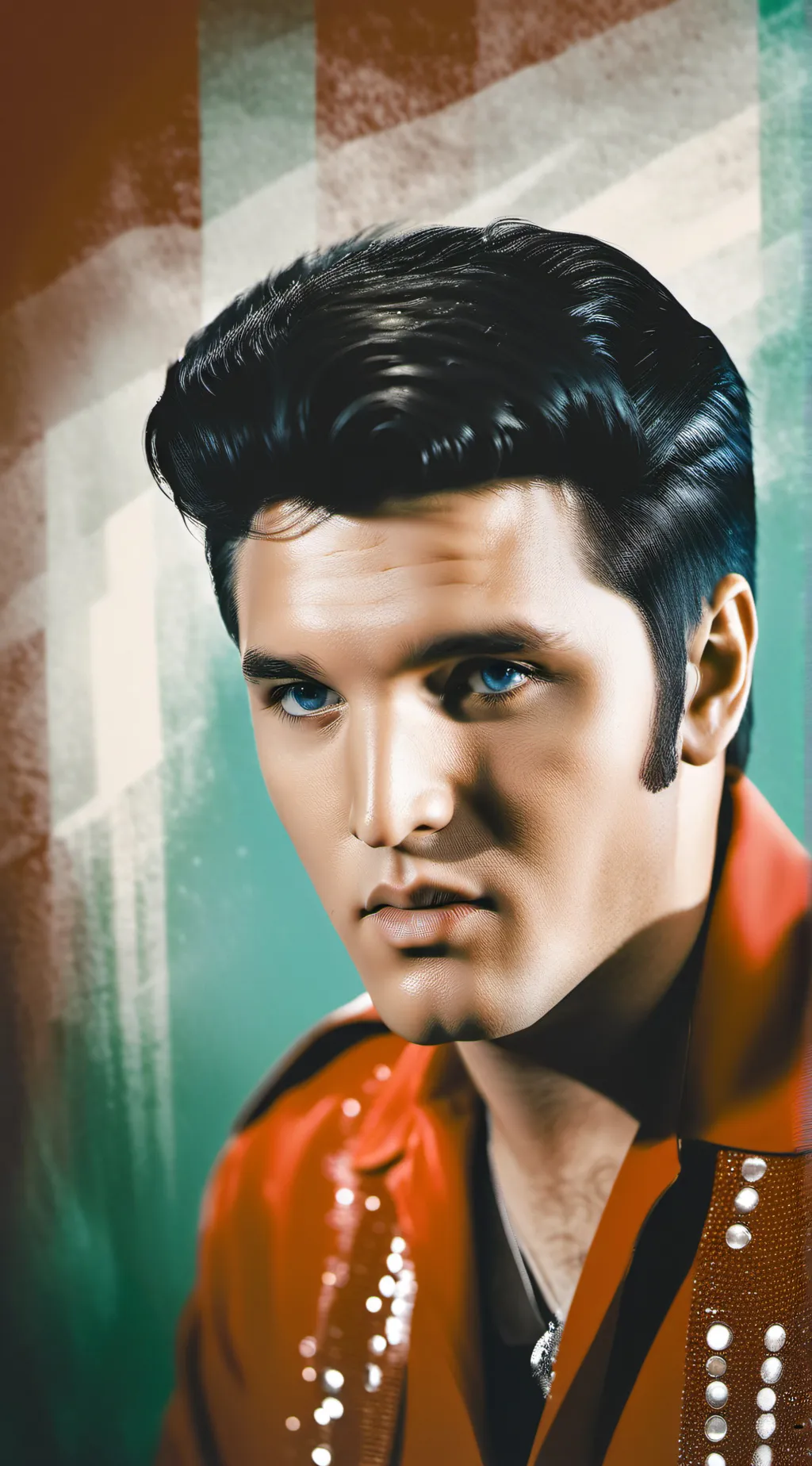 ai character: elvis Presley  background