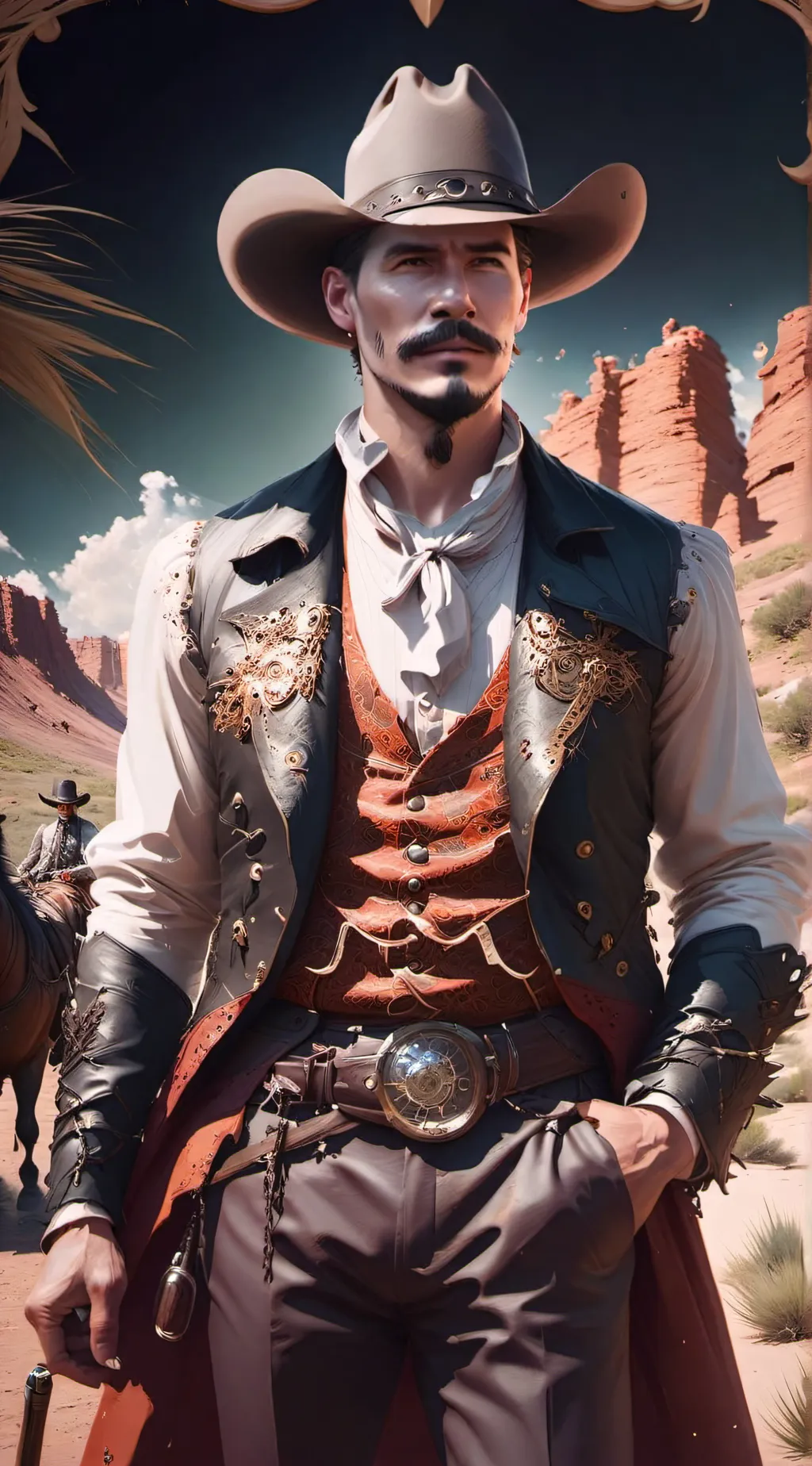 ai character: John BlackPaw background