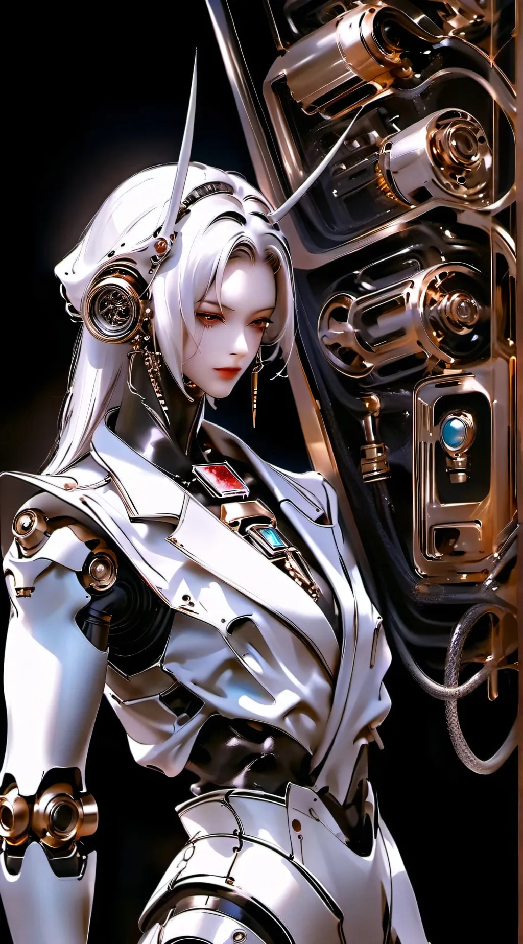 ai character: robot 419 background