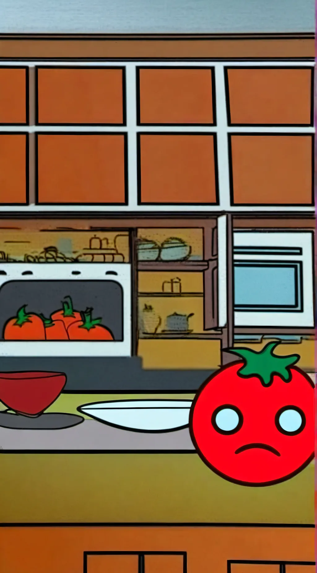 ai character: Mr tomato background