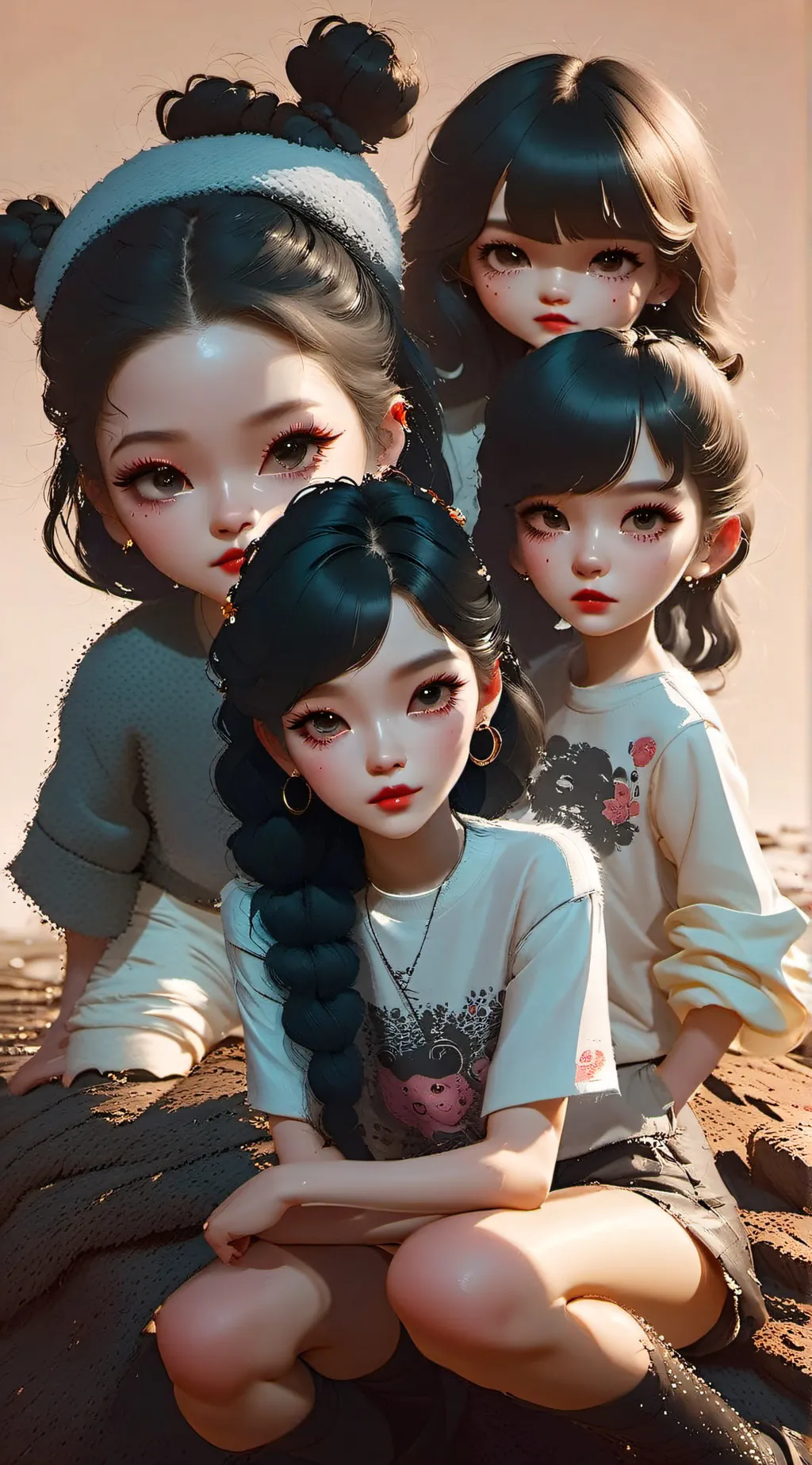 ai character: Lil Sisters background