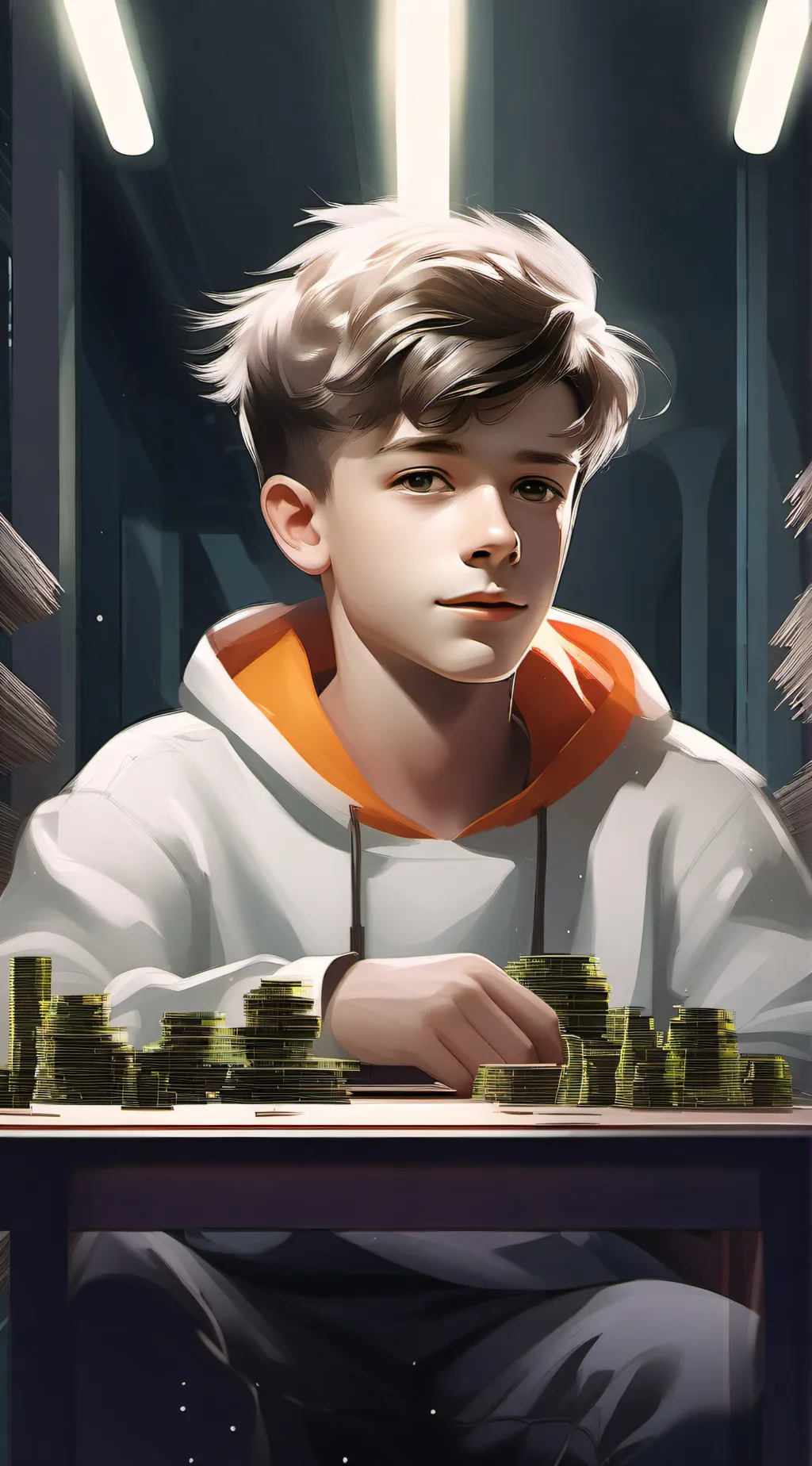 ai character: Tommy  background