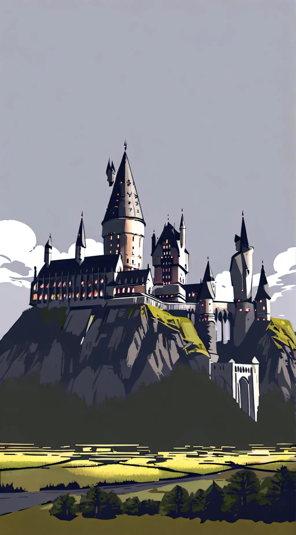ai character: Hogwarts background