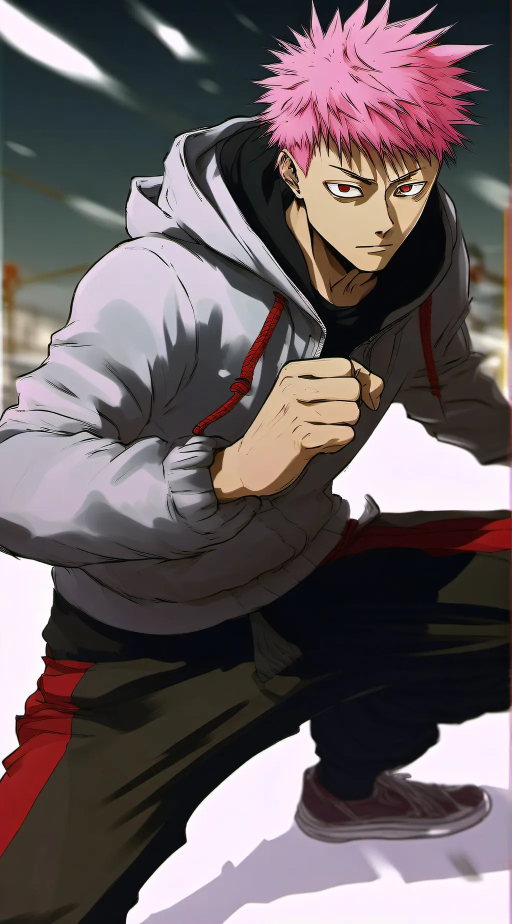 ai character: yuji itadori background