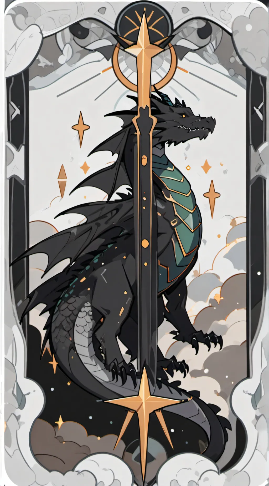 ai character: Dragon  background