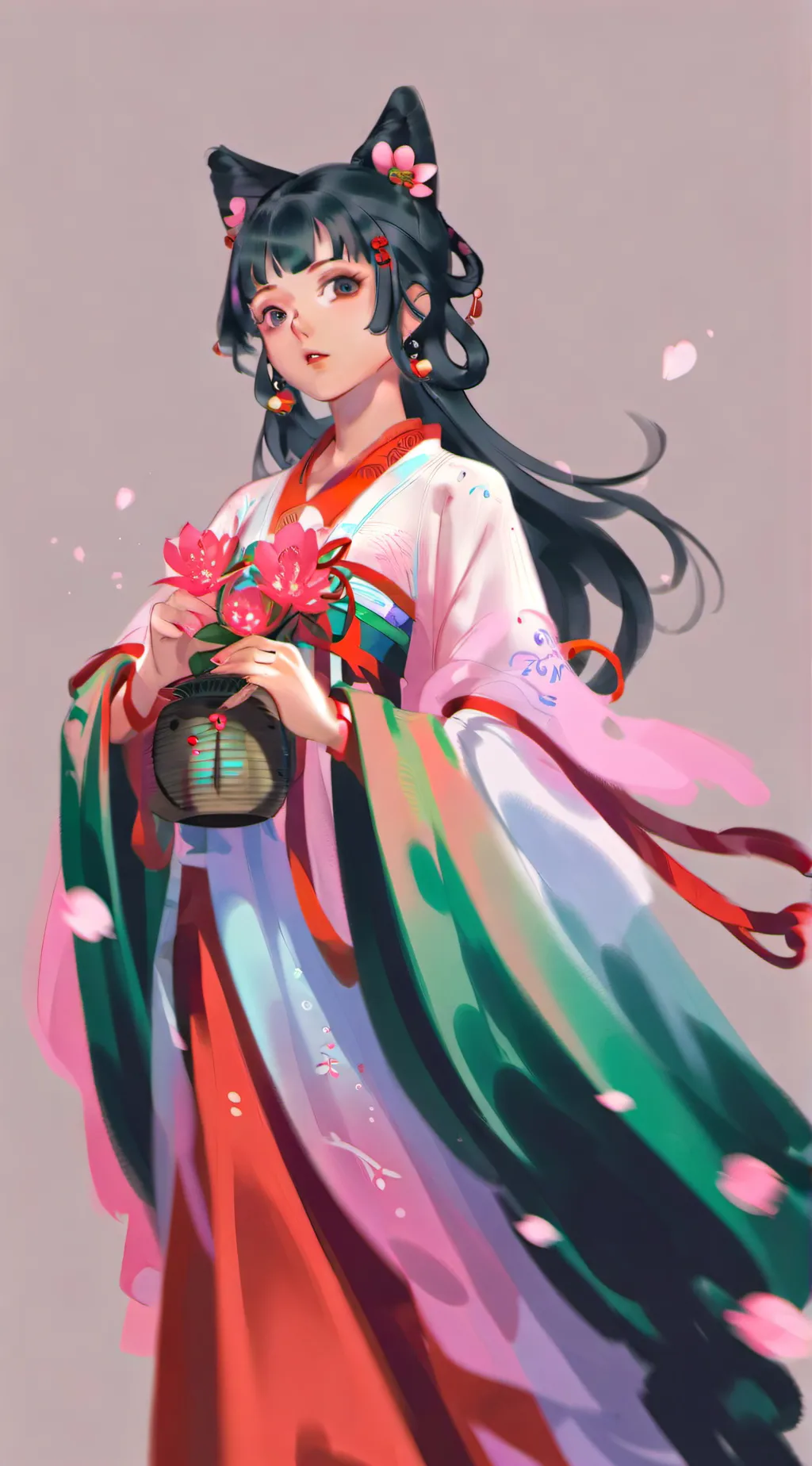ai character: MaoMao (edited) background
