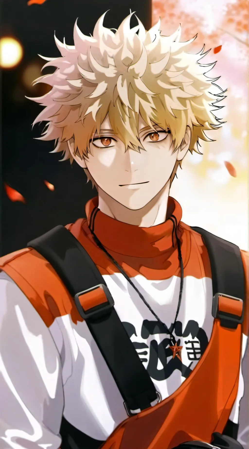 ai character: Katsuki Bakugo background
