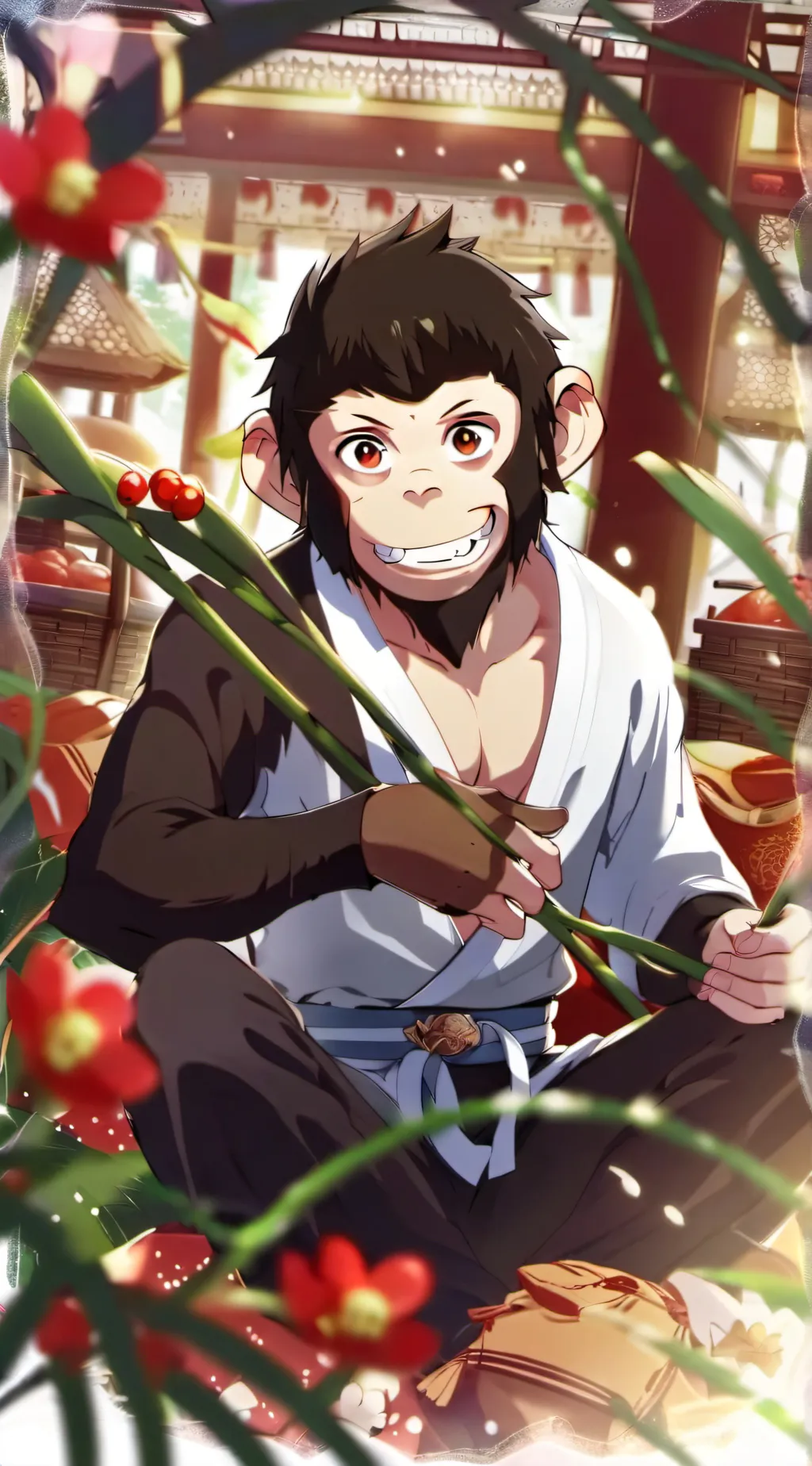 ai character: Curious george background