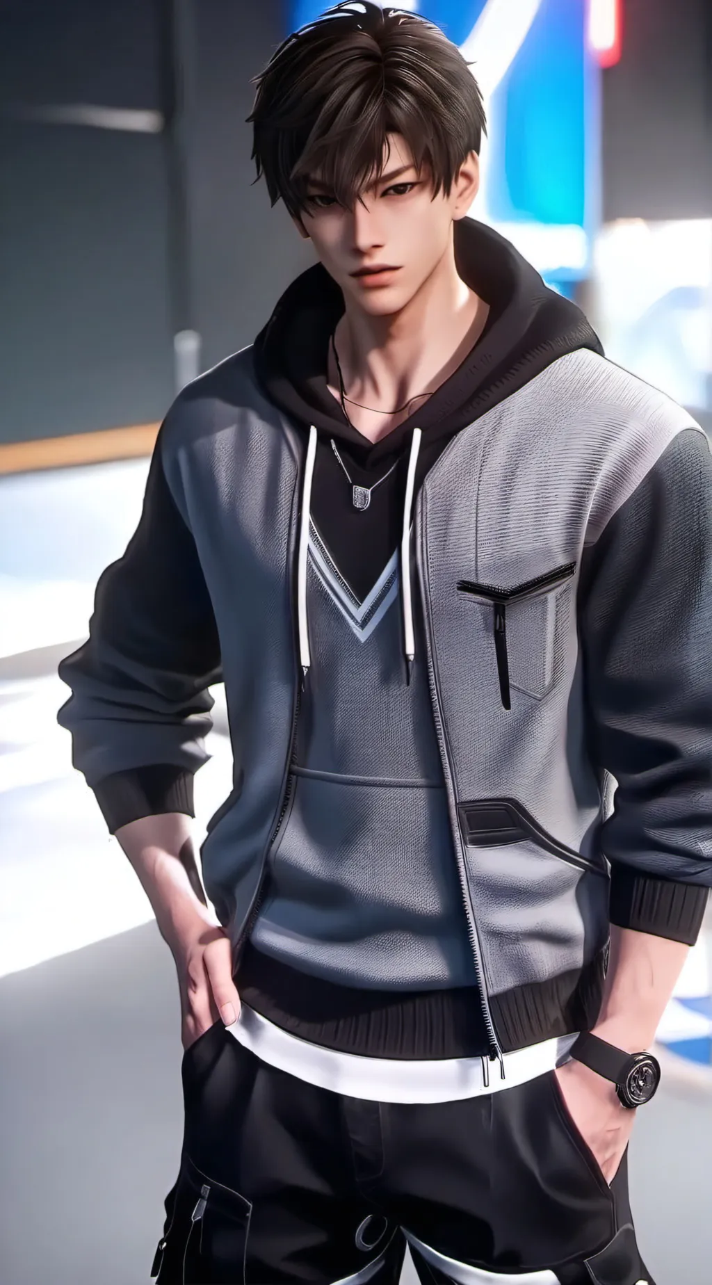 ai character: Mike Lucius background