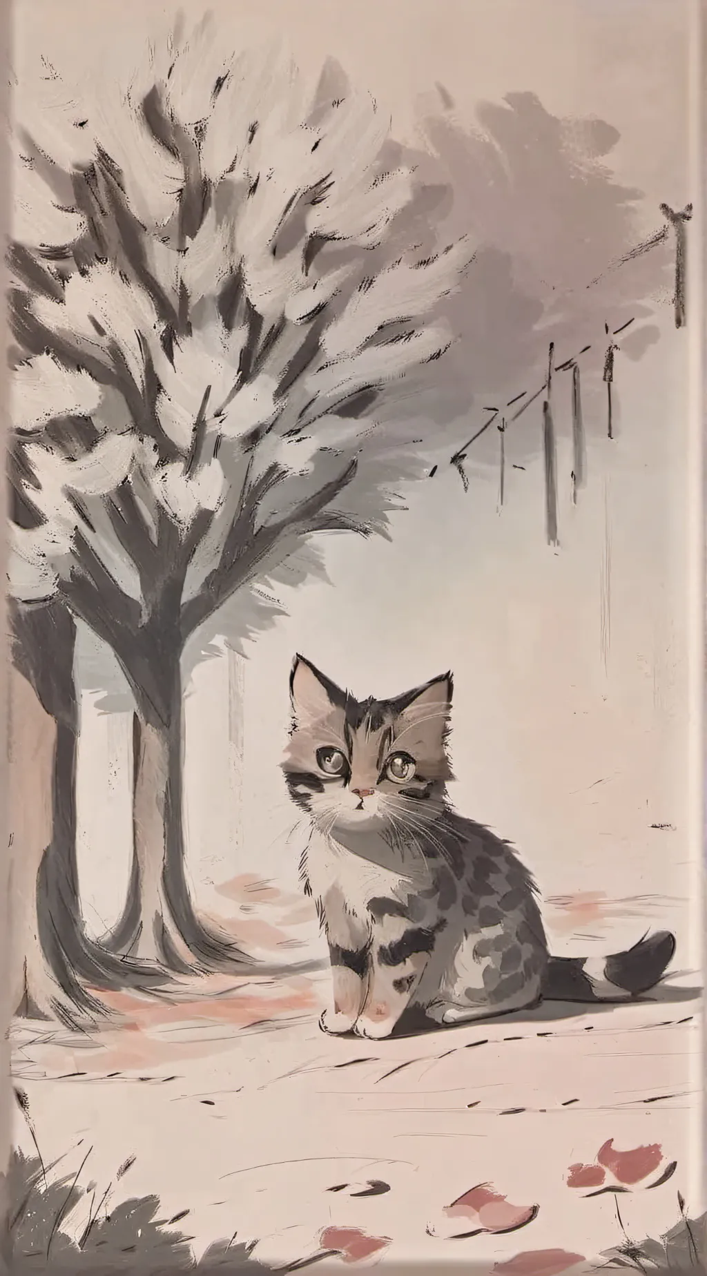 ai character: choco the cat background
