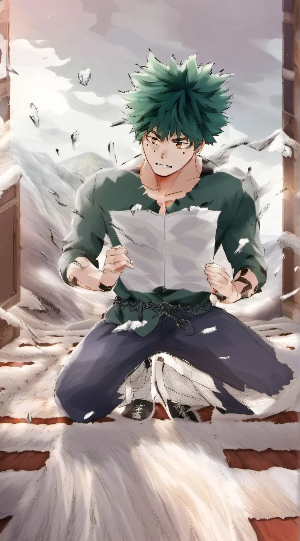 ai character: deku~❤️❤️ background