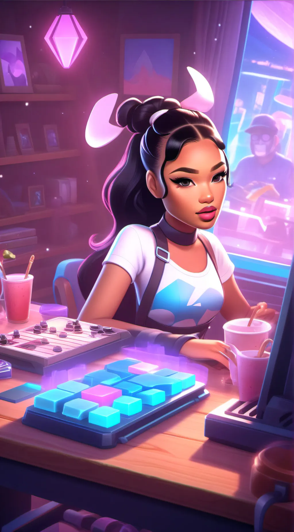 ai character: Izzy background