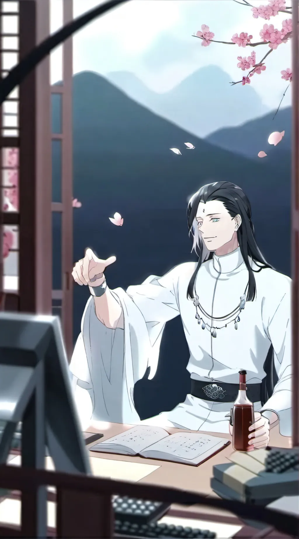 ai character: Geto Suguru  background