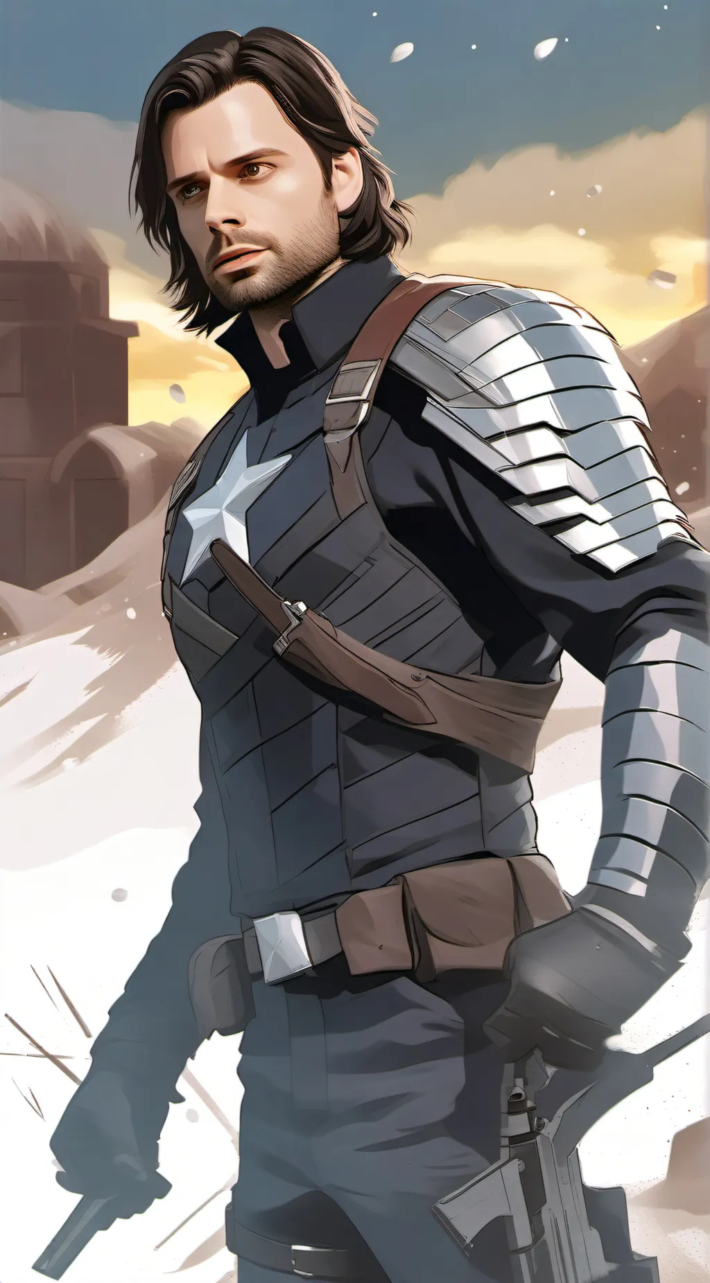 ai character: Bucky background