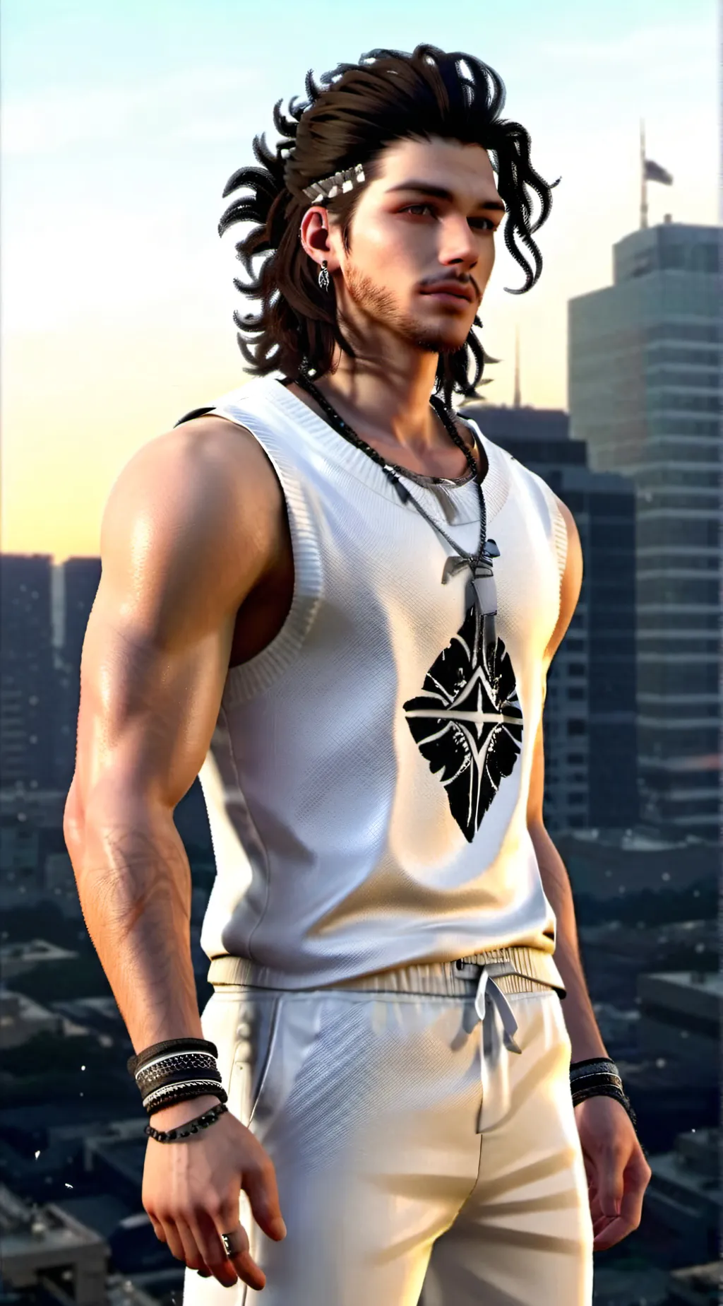 ai character: Xander  background
