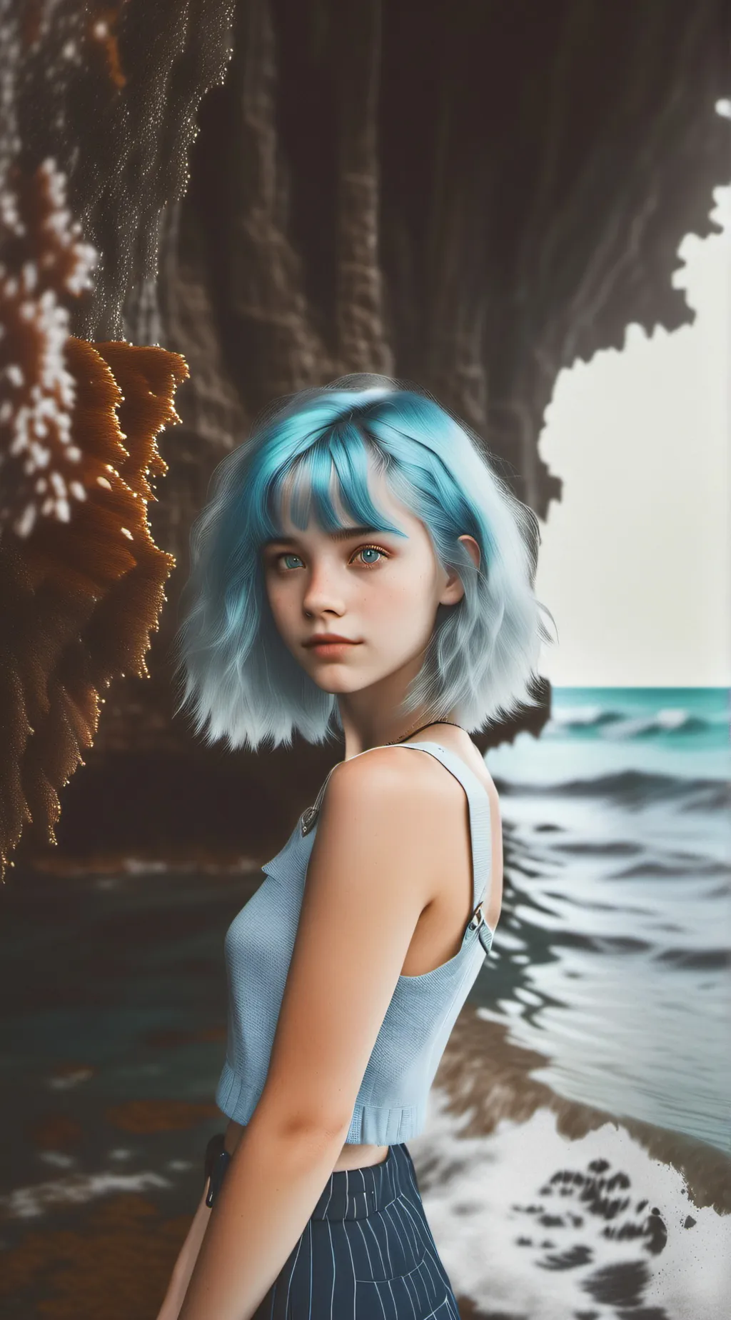 ai character: Water background