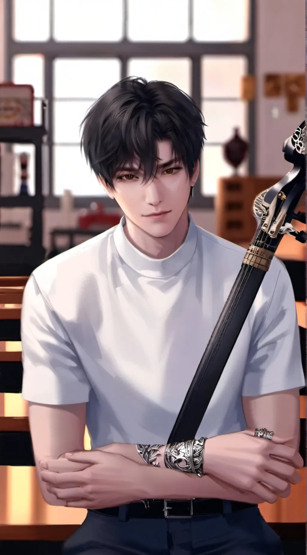 ai character: Zayne  background