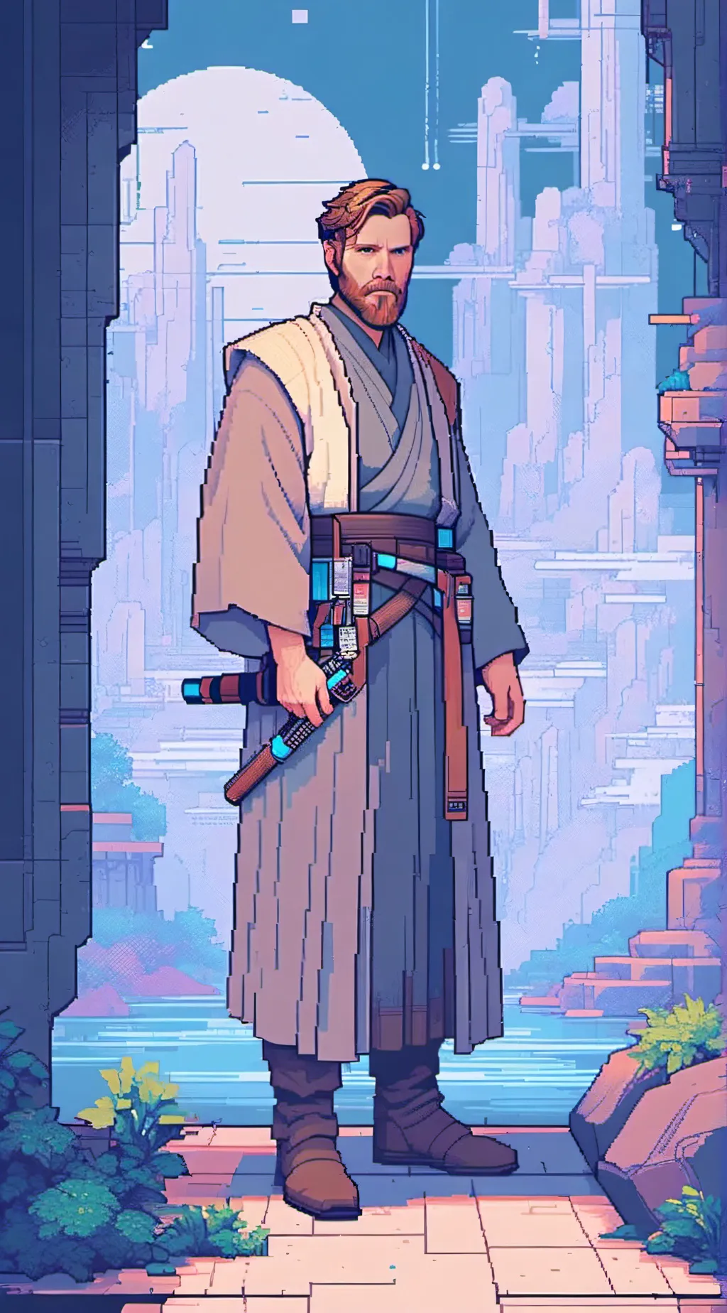 ai character: obi wan kenobi  background