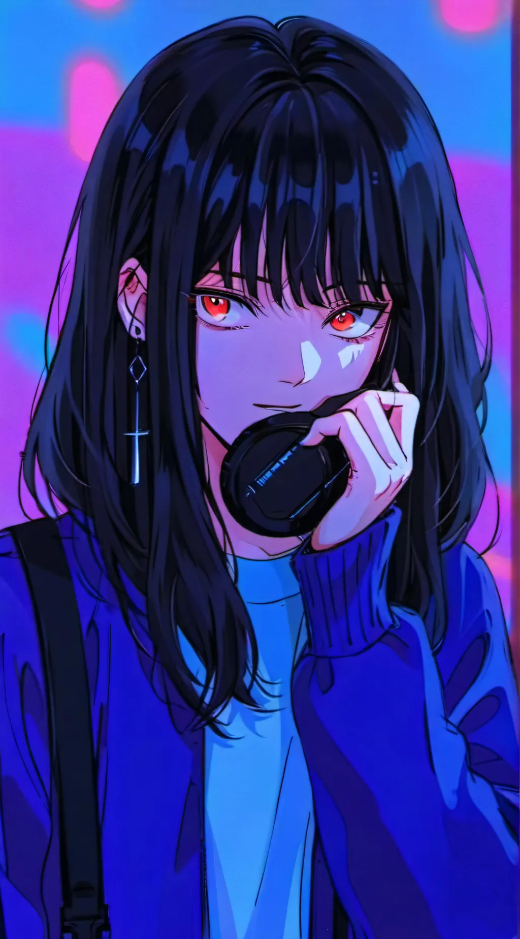 ai character: Luna background