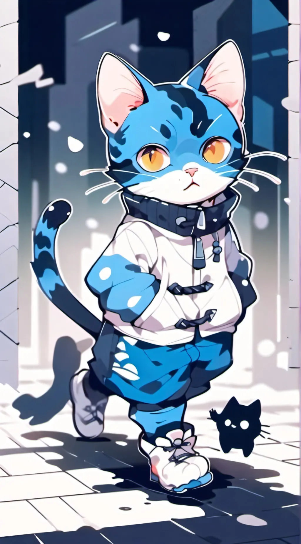 ai character: Smiling critters. background