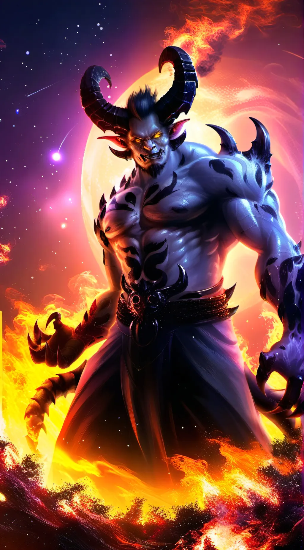 ai character: Demon Spitro E. background